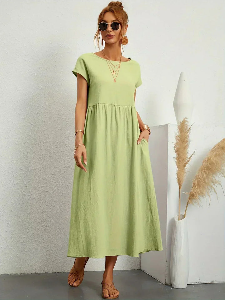 Calira – Midi-Baumwollkleid