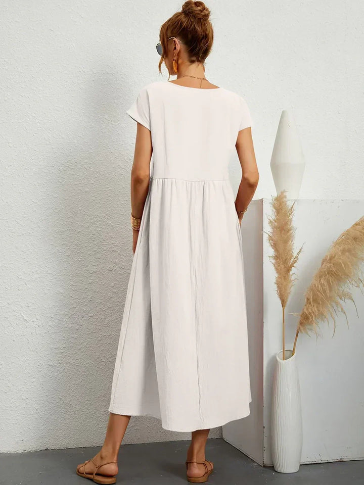 Calira – Midi-Baumwollkleid