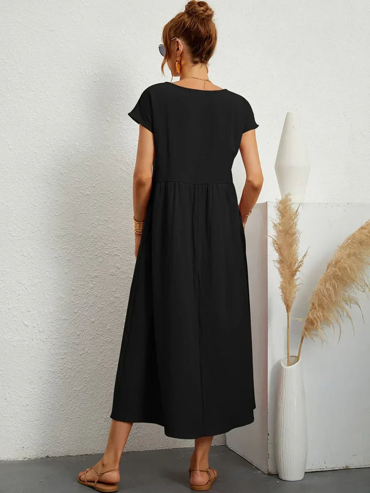 Calira – Midi-Baumwollkleid