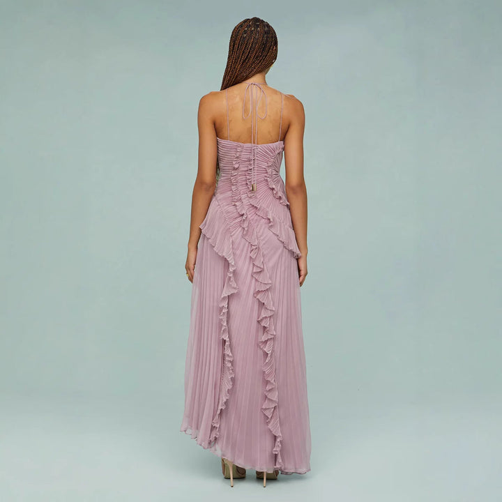 Ilyra – Drapiertes Oberteil, gewebtes Kleid