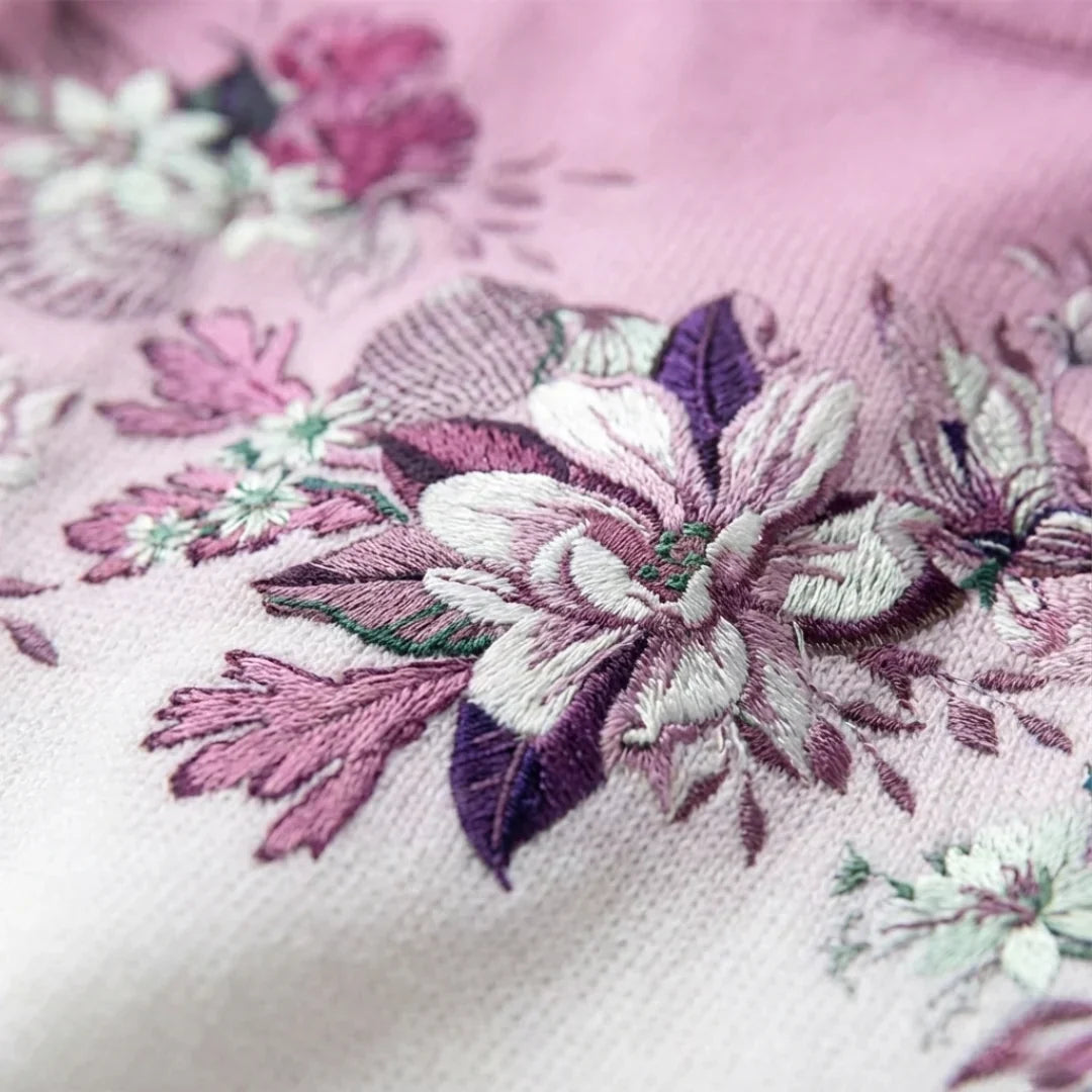 Selora – Weit geschnittener Baumwollstrickpullover mit hohem Kragen
