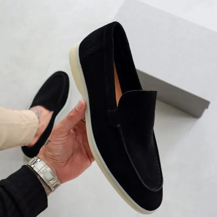 Schlupf-Wildleder-Slipper