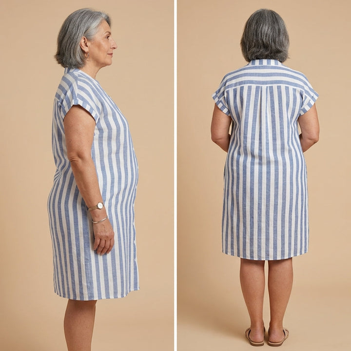 Rivela – Gestreiftes Hemdkleid