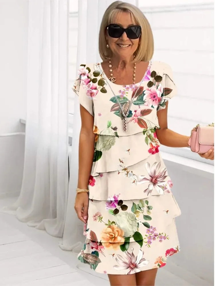 Rivana – Rüschensaum-Kleid