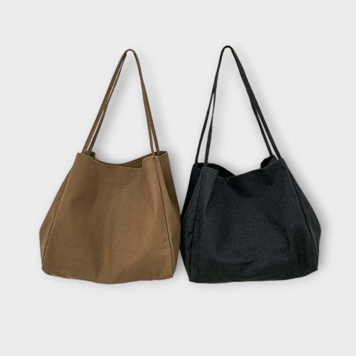 Evria – Große Canvas-Shopper-Tasche
