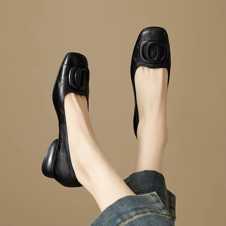 Luniva – Ballerinas mit quadratischer Zehenform