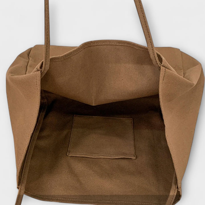 Evria – Große Canvas-Shopper-Tasche