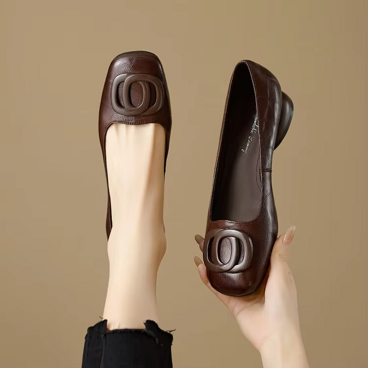 Luniva – Ballerinas mit quadratischer Zehenform