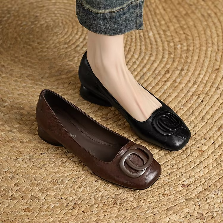 Luniva – Ballerinas mit quadratischer Zehenform
