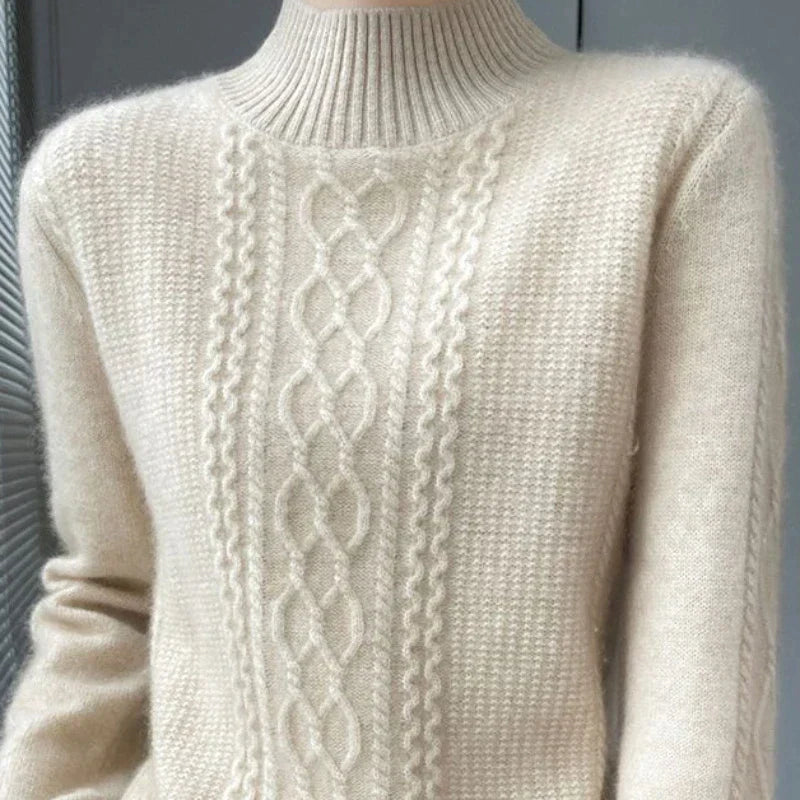 Novira – Rollkragenpullover aus Baumwollmischung