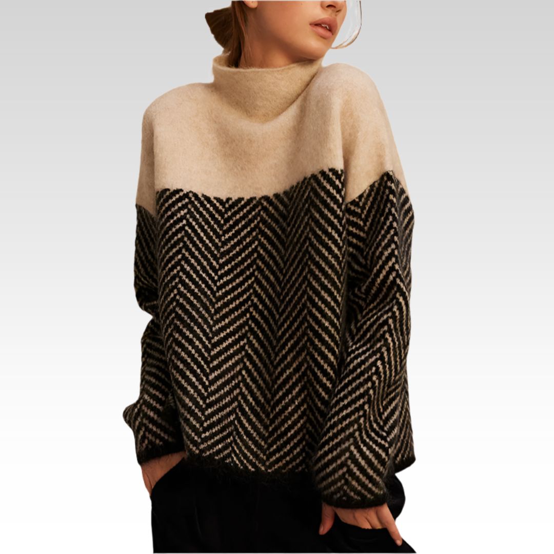 Lyrisa – Zopfmuster-Strickpullover
