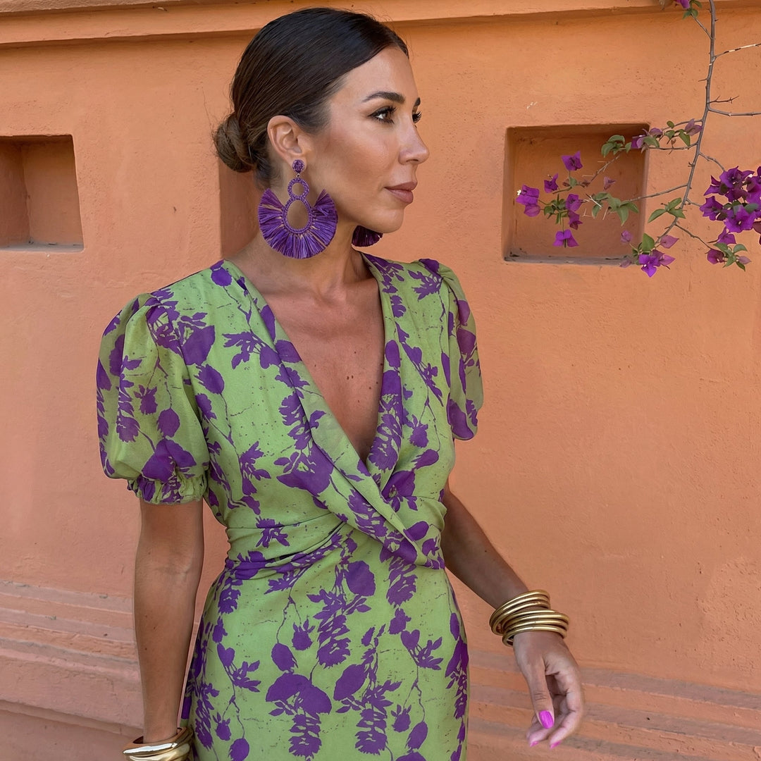 Mireli – puffärmelig bedrucktes Sommerkleid
