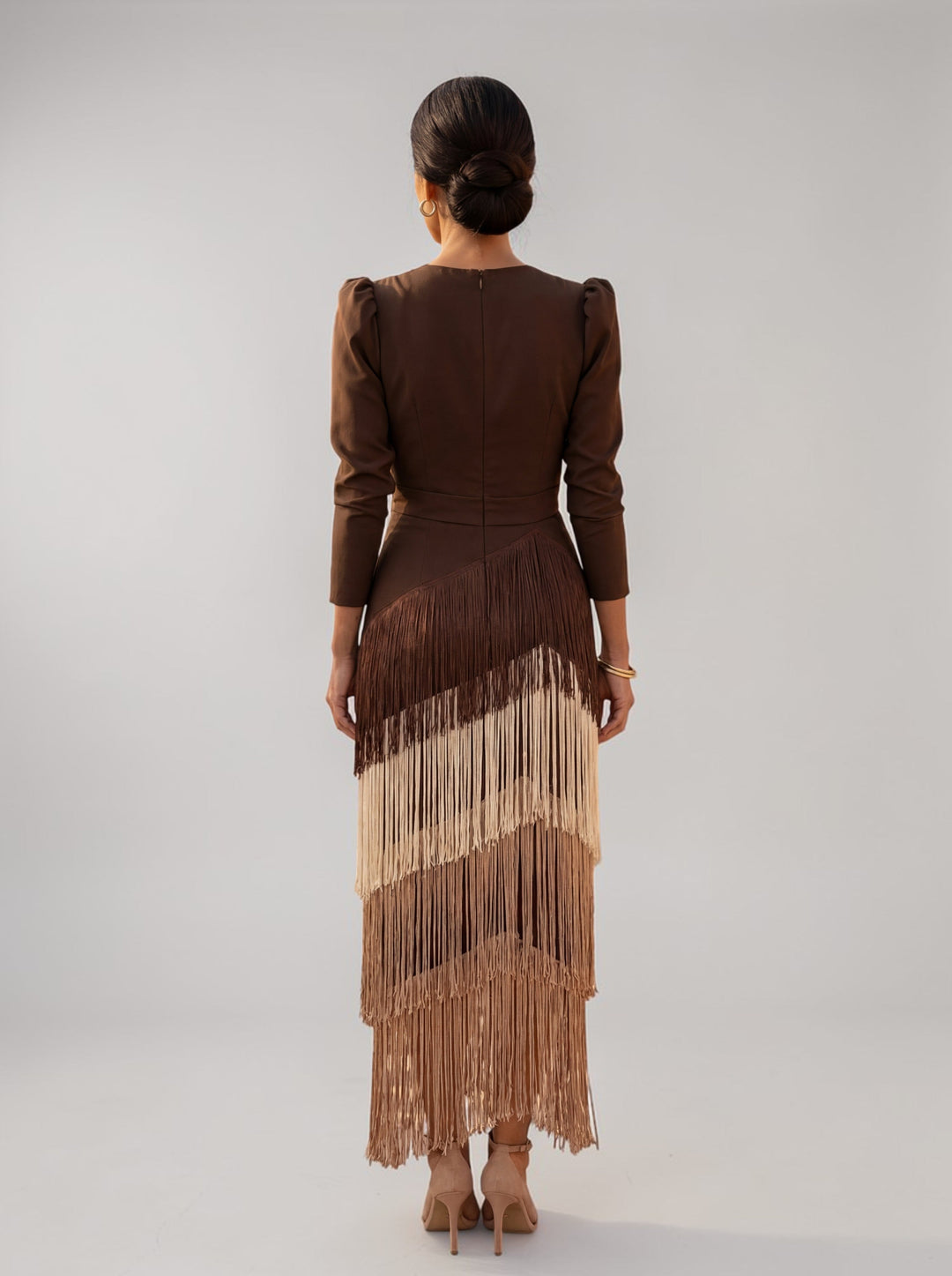 Fransenbesatzkleid