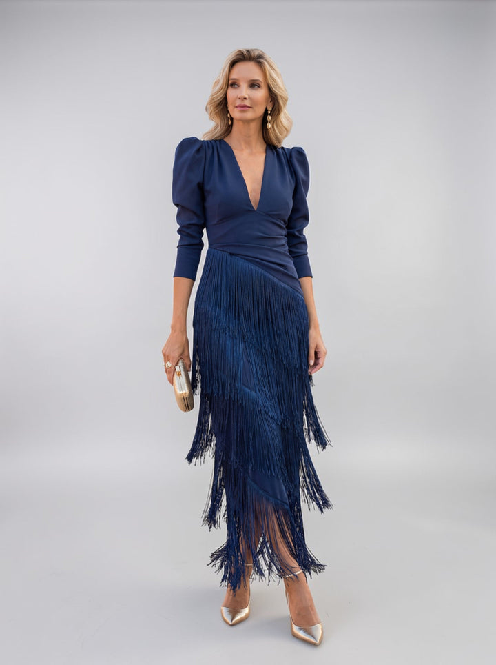 Solyne – Kleid mit kaskadierenden Fransen