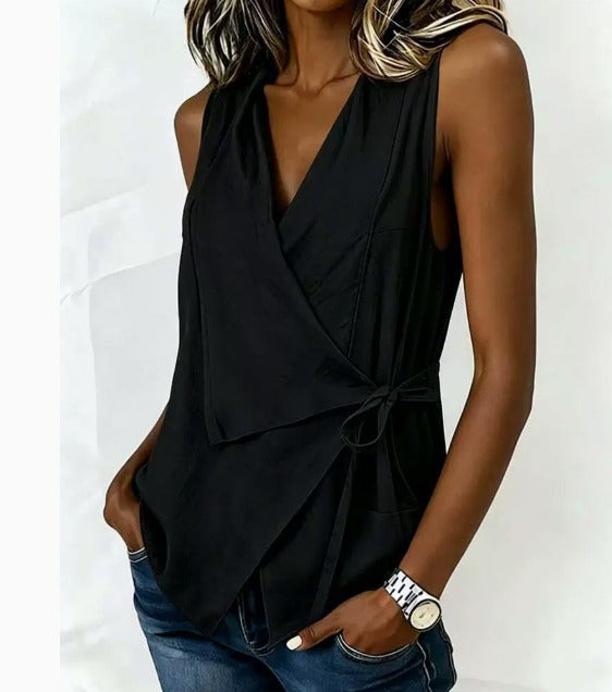 Alenya – Wickelbluse mit V-Ausschnitt