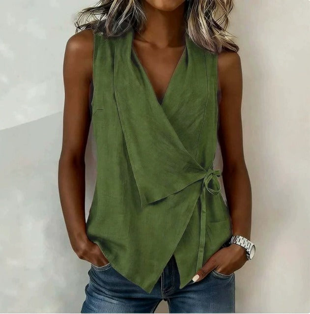 Alenya – Wickelbluse mit V-Ausschnitt