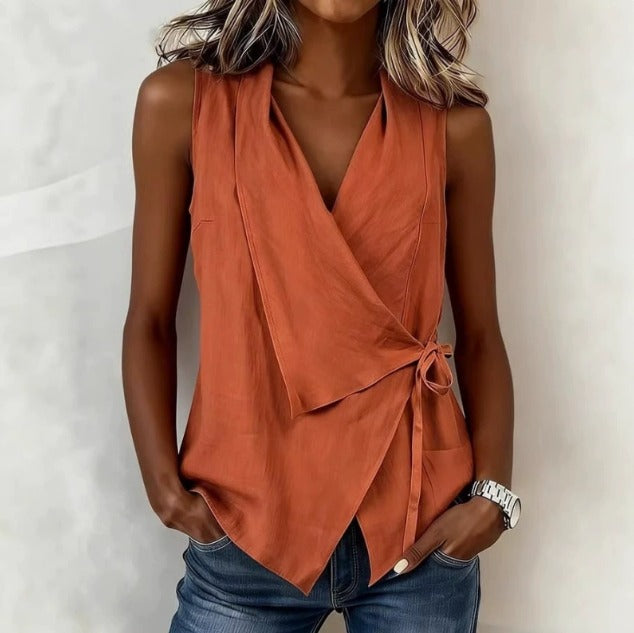 Alenya – Wickelbluse mit V-Ausschnitt