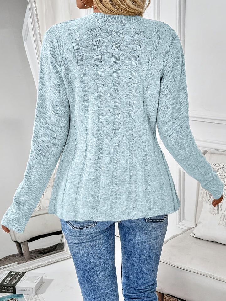 Noreli – Strickjacke mit gedrehtem Detail