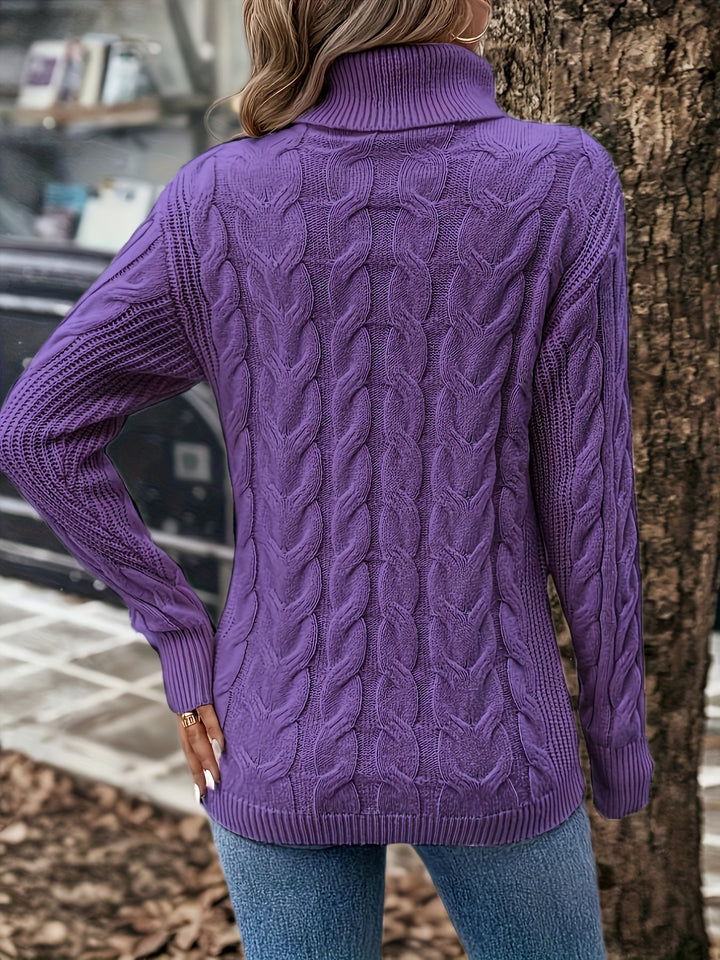 Tavina – Hochkragen-Strickpullover