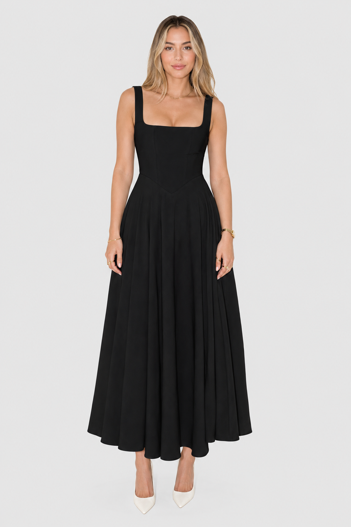 Kelara – Kleid mit quadratischem Ausschnitt