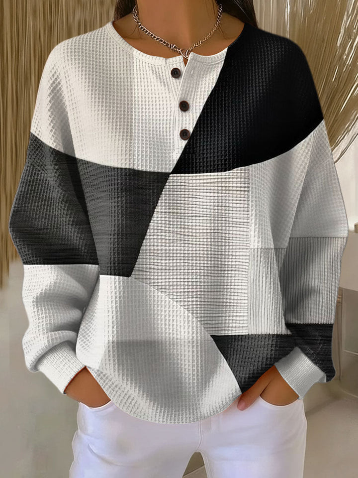 Noreva – Doppellagiger, strukturierter Pullover