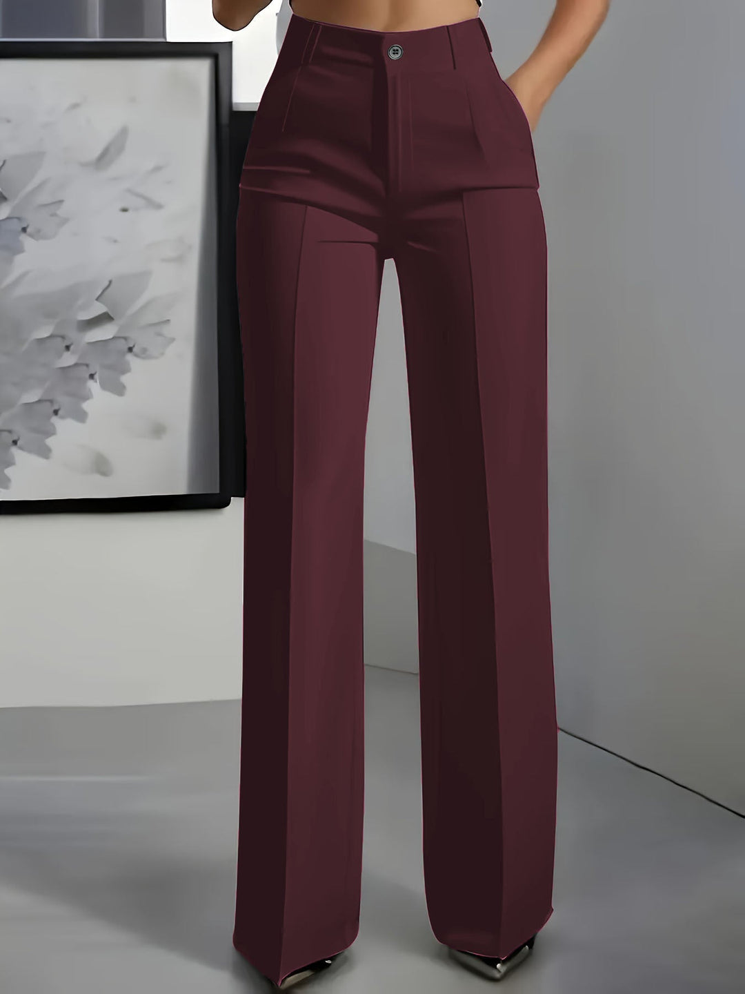 Ilyra – Hochtaillierte Stretch-Webhose