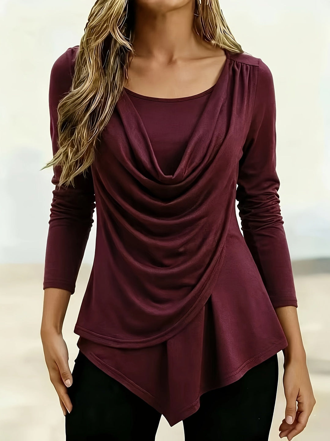 Arlysa – Rundhals-T-Shirt aus Stretch-Jersey