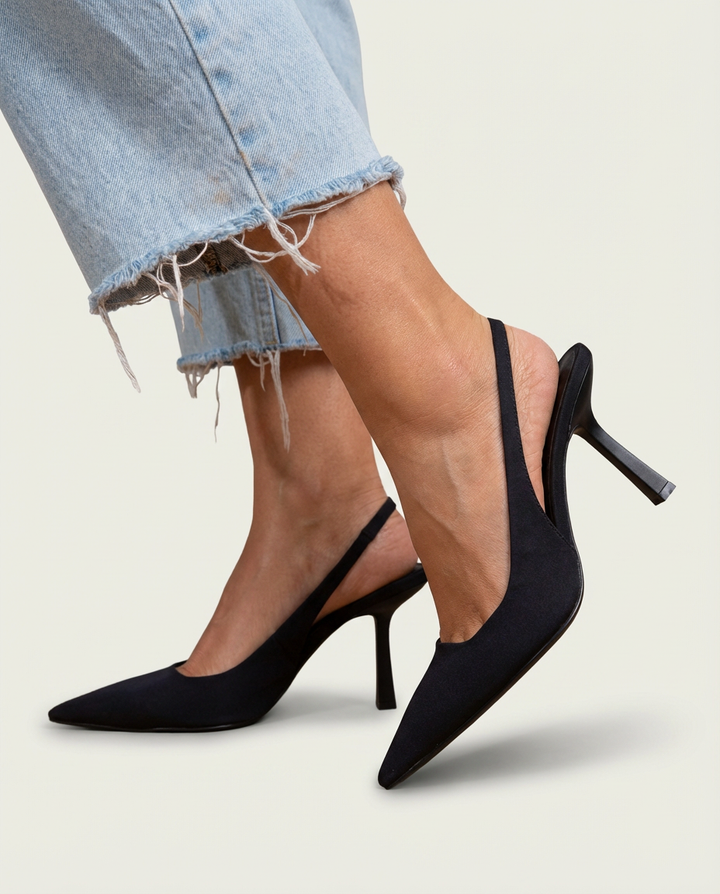 Slingback-Pumps mit Leoparden-Print