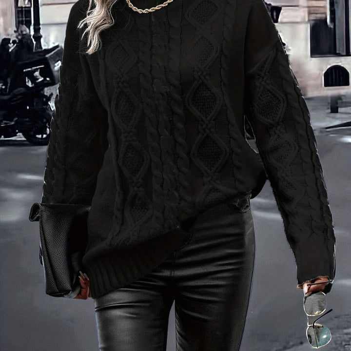 Nerise – vertikal gestreifte Strickbluse