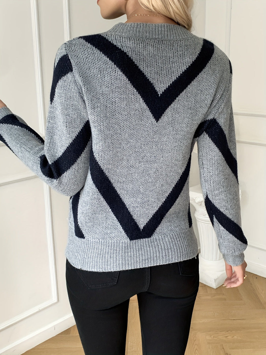 Virela – Gestreifter Strickpullover
