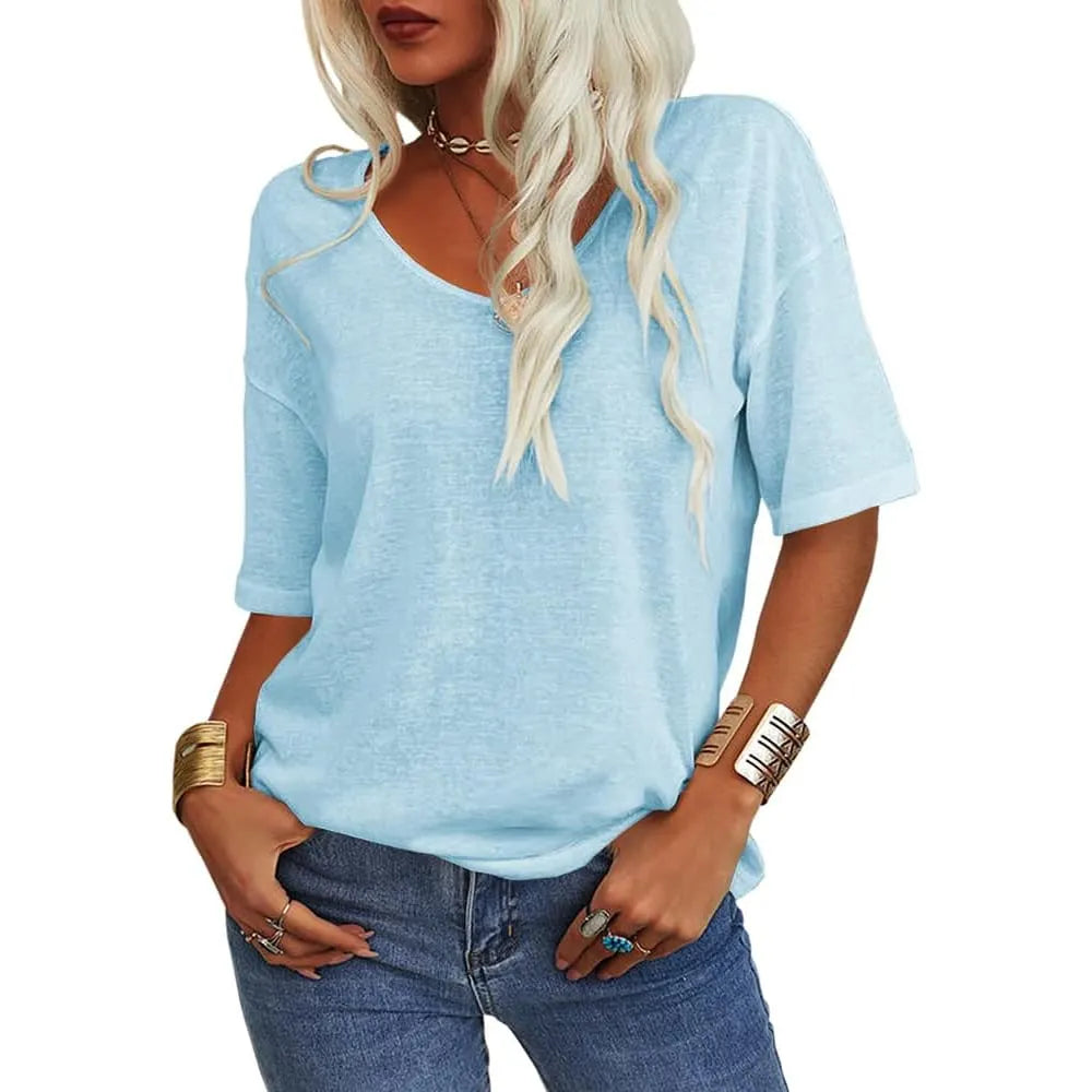Kelira – T-Shirt mit Tulpenärmeln aus Stretch-Jersey