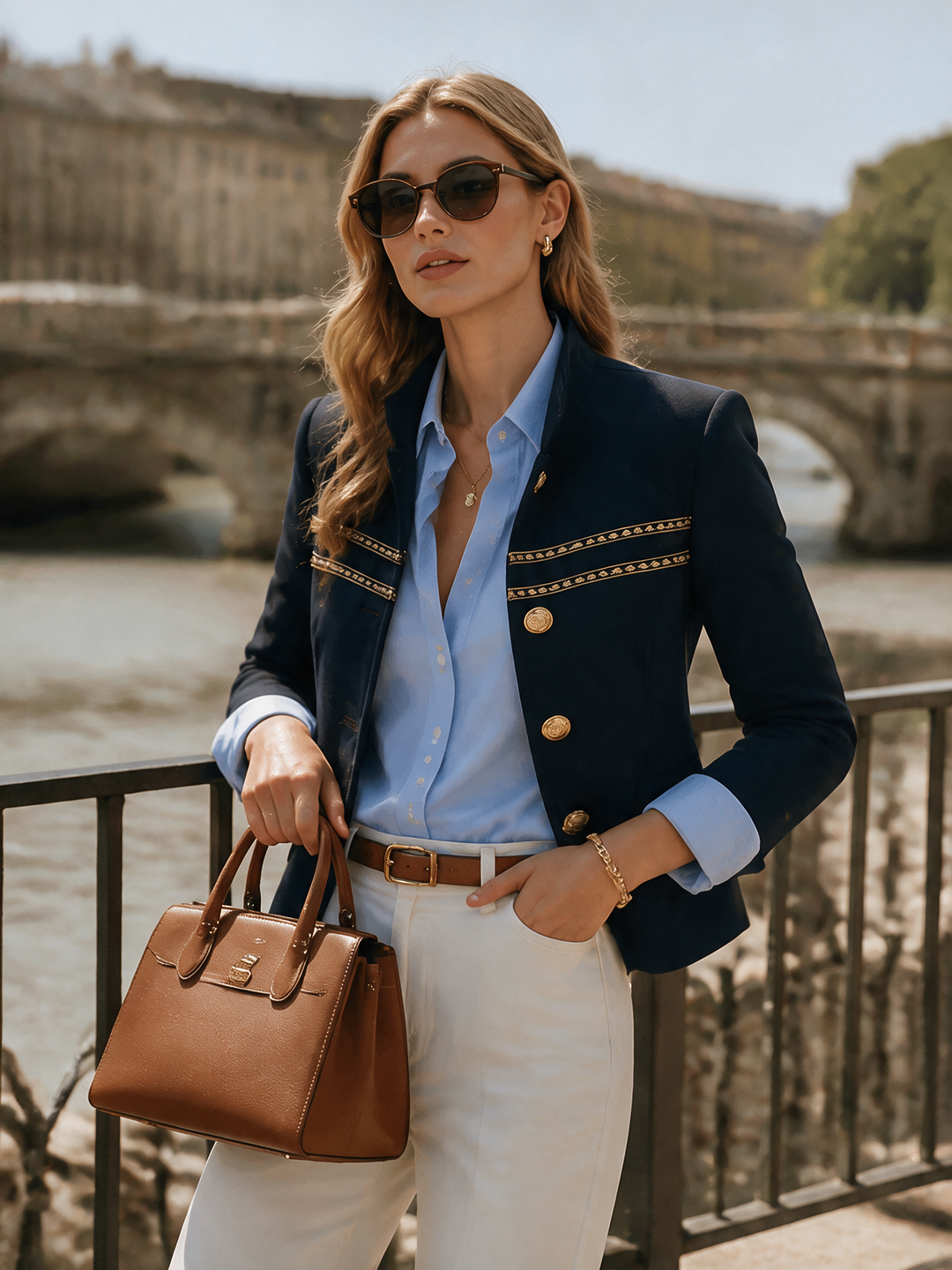 Nivara – Stehkragenjacke aus gewebtem Stoff
