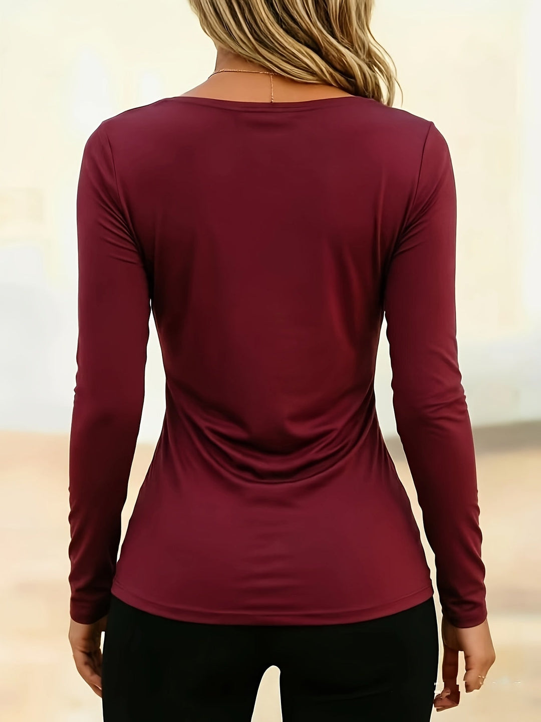 Arlysa – Rundhals-T-Shirt aus Stretch-Jersey