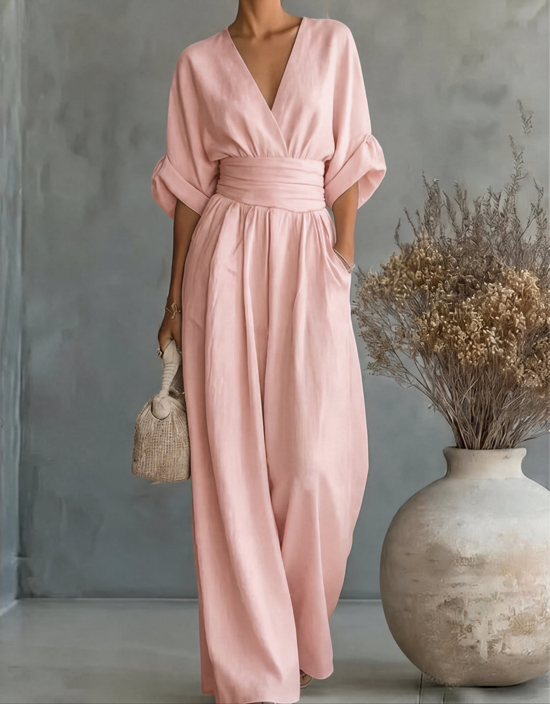 Mireva – Weit geschnittener, gewebter Jumpsuit