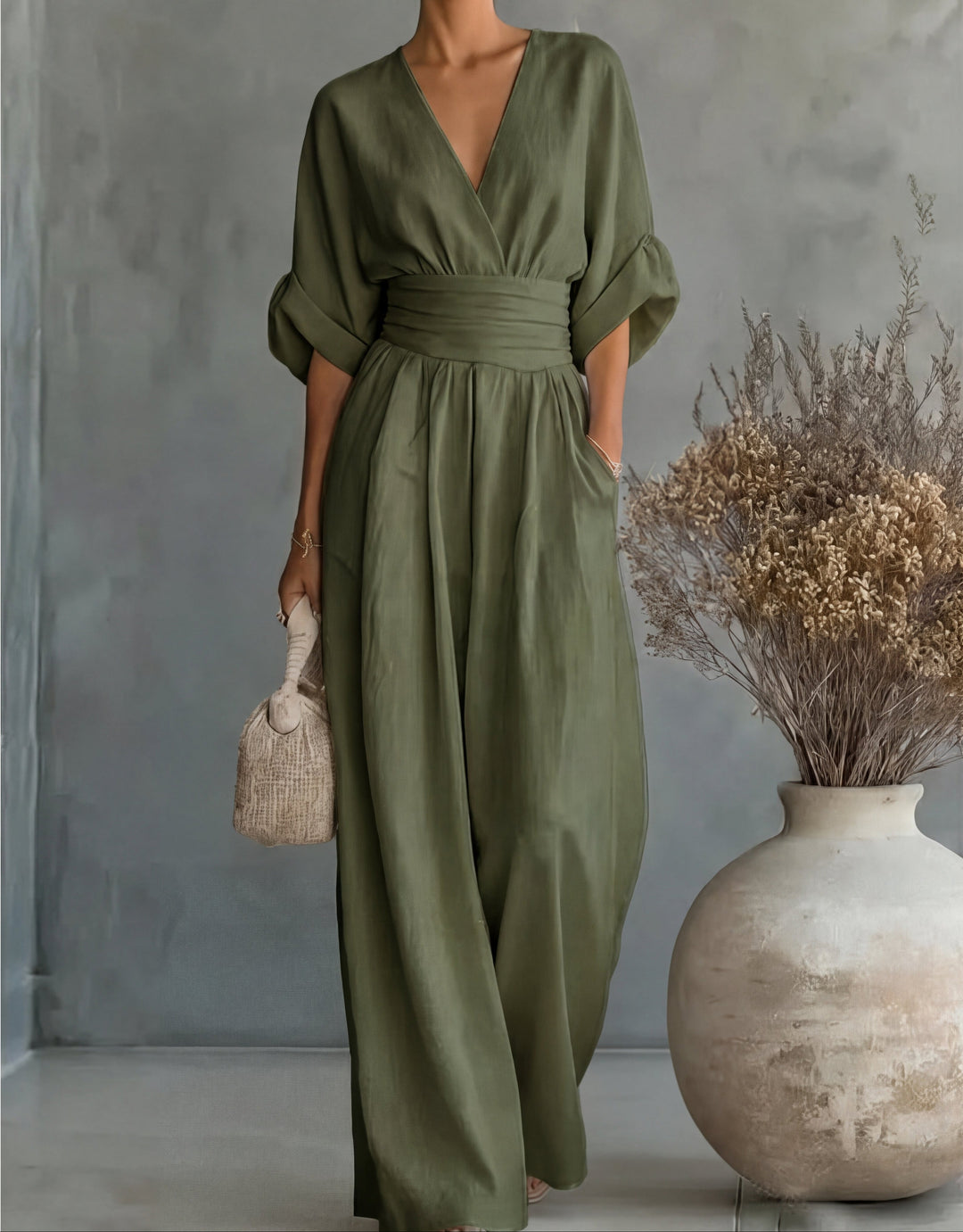 Mireva – Weit geschnittener, gewebter Jumpsuit