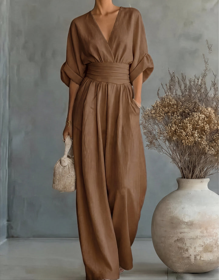 Mireva – Weit geschnittener, gewebter Jumpsuit
