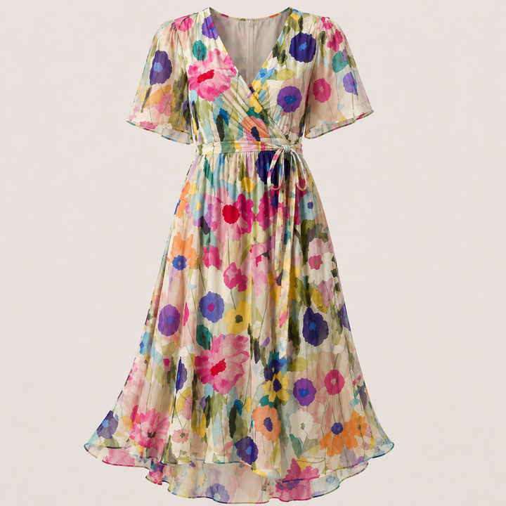 Naliri – Midi-Kleid aus Wickelgewebe