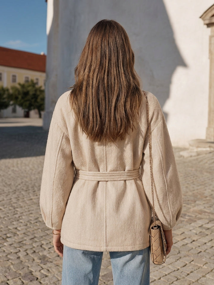 Ivenna – Stehkragenjacke aus Wollmischung