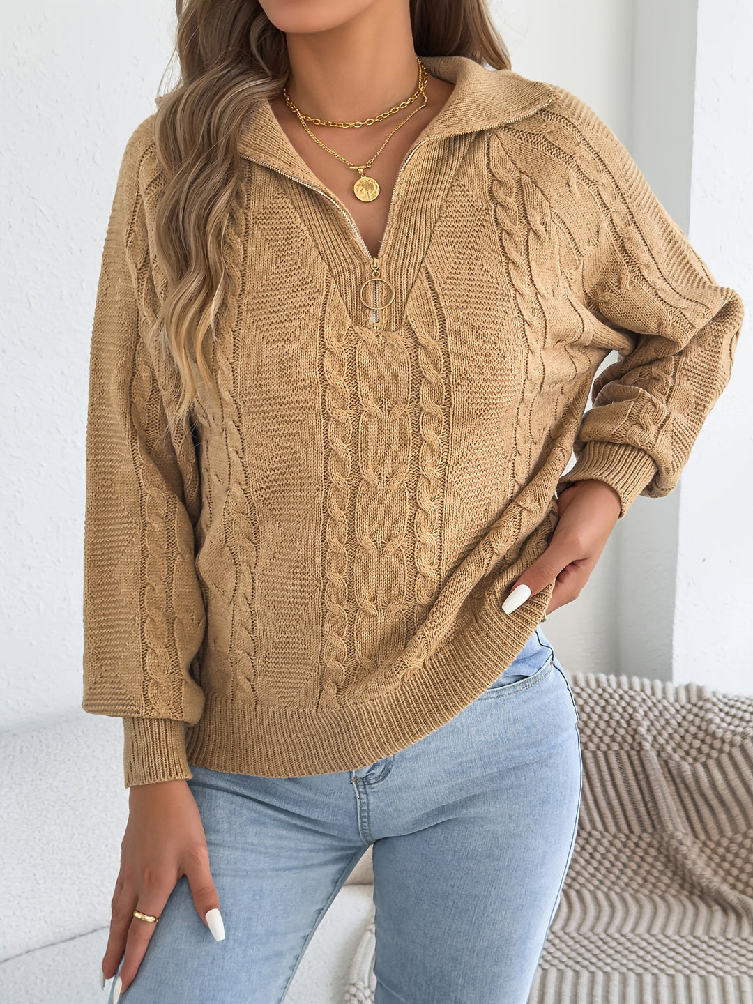 Mevira – Laternenärmel-Pullover