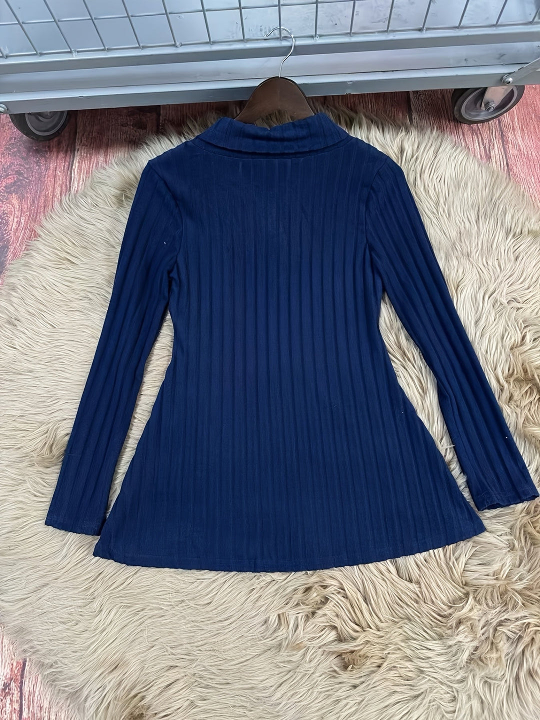 Tavina – Karo-Patchwork-Strick-T-Shirt