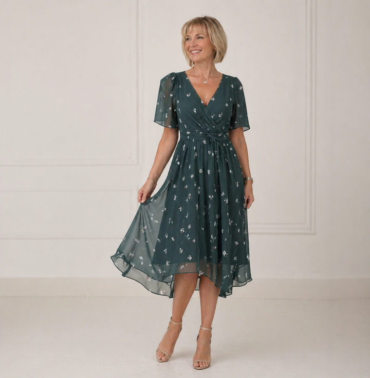 Naliri – Midi-Kleid aus Wickelgewebe