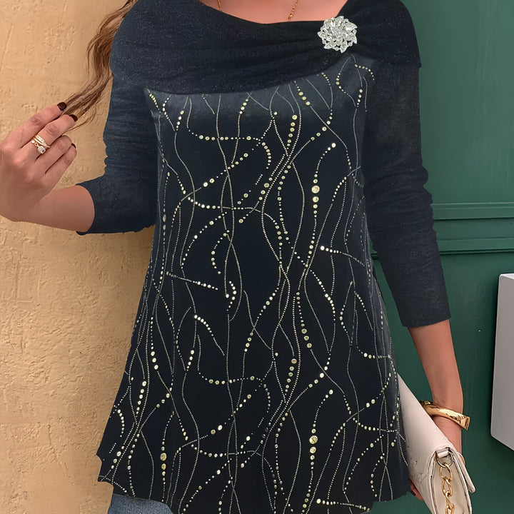 Avenya – Reverskragen-Strickpullover-Set