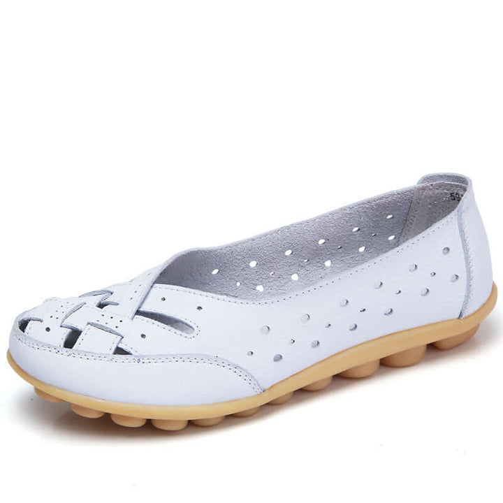 Nevara – Leder-Slipper mit Gel-Dämpfungssohle