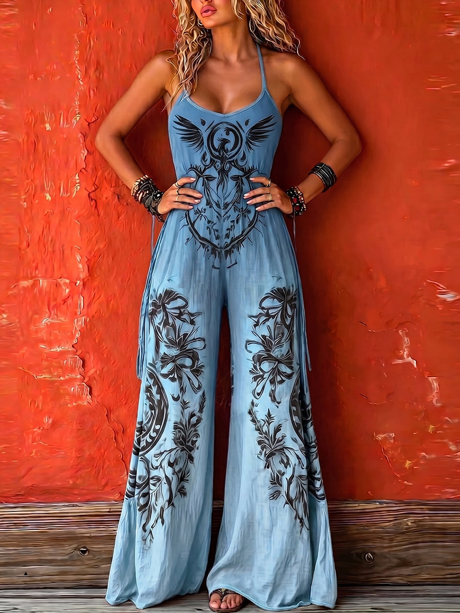 Zavine – Trägerloser Baumwollmix-Jumpsuit