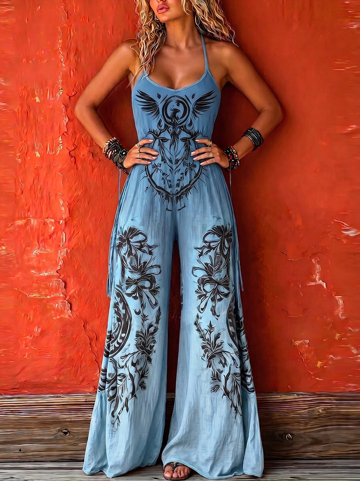 Zavine – Trägerloser Baumwollmix-Jumpsuit