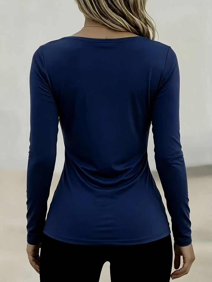 Arlysa – Rundhals-T-Shirt aus Stretch-Jersey