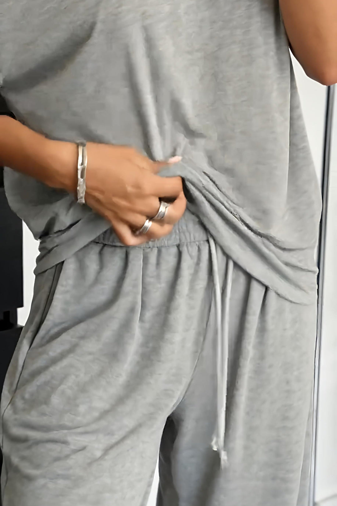 Talira – schulterfreies zweiteiliges Set
