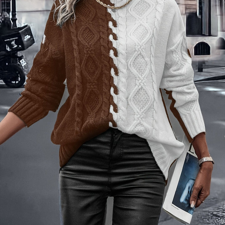 Vesina – Hochkragen-Strickpullover