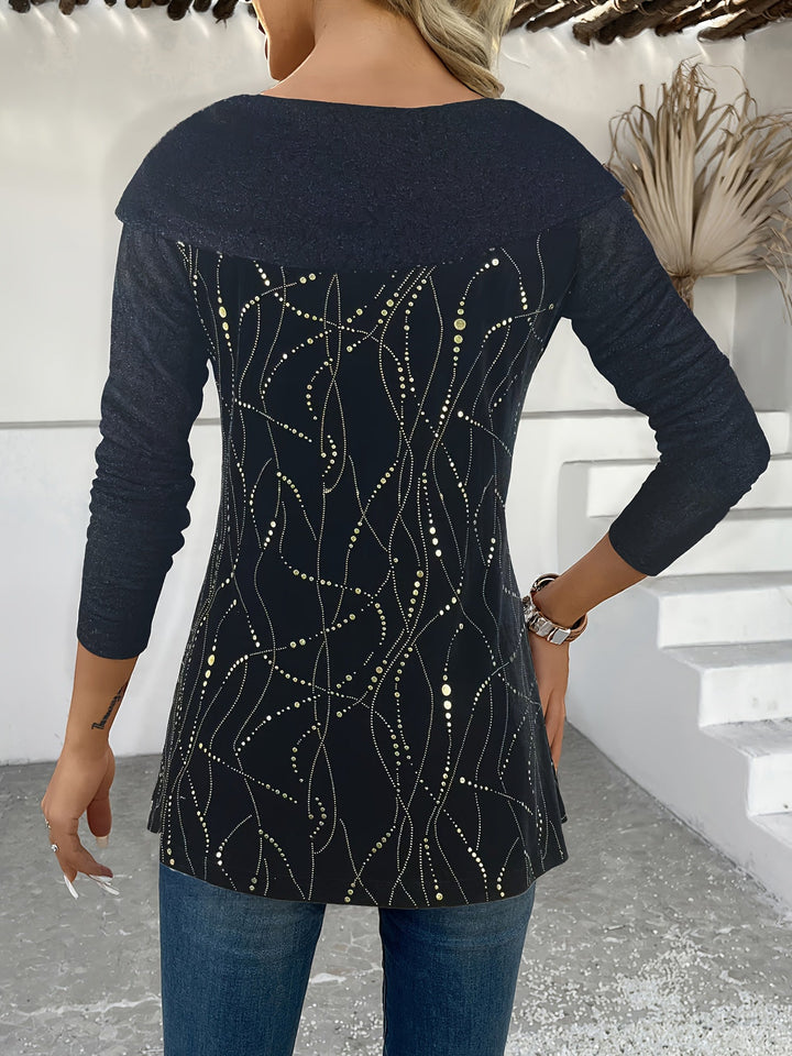 Avenya – Reverskragen-Strickpullover-Set