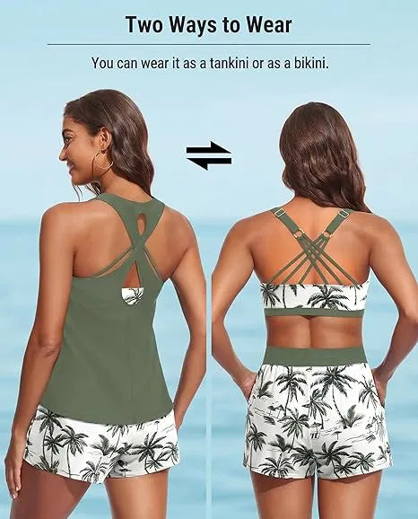 Rilena – Tankini-Set mit Taschen und Shorty
